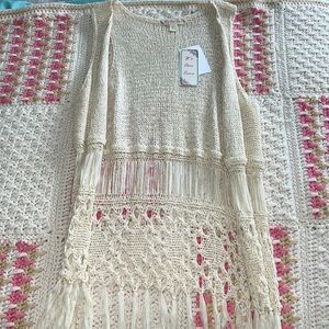 Small It’s Our Time Cardigan Tank Top